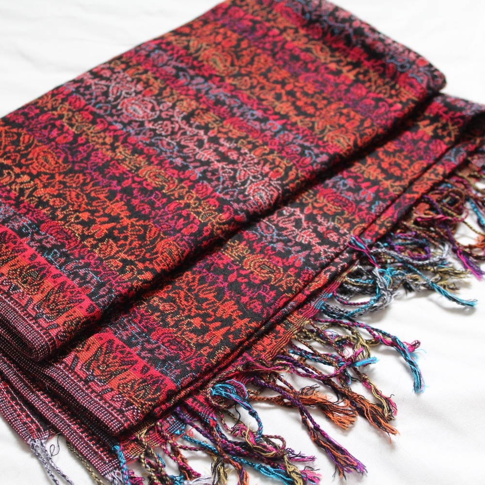 Beautiful Rainbow Pashmina Scarf
